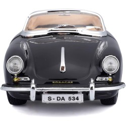 Bburago 18-22078 Bijoux Porsche 356B Cabriolet (1961) - Modellino in scala 1:24, colori: Assortiti