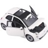 Bburago - Fiat 500 (2007) Bianco, Auto Diecast in Scala 1:24, Replica Dettagliata con Porte e Cofano Apribili, Licenza Ufficial