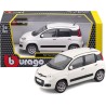 BBURAGO Fiat Panda - Modellino Realistico Auto in Scala 1:24, Licenza Ufficiale Fiat, Disponibile in Rosso e Bianco, Età Consig