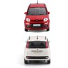 BBURAGO Fiat Panda - Modellino Realistico Auto in Scala 1:24, Licenza Ufficiale Fiat, Disponibile in Rosso e Bianco, Età Consig