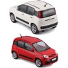 BBURAGO Fiat Panda - Modellino Realistico Auto in Scala 1:24, Licenza Ufficiale Fiat, Disponibile in Rosso e Bianco, Età Consig