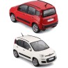 BBURAGO Fiat Panda - Modellino Realistico Auto in Scala 1:24, Licenza Ufficiale Fiat, Disponibile in Rosso e Bianco, Età Consig