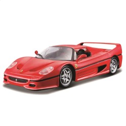 Bburago 18-26010 - Ferrari F50 Modellino, Scala 1:24, Colori Assortiti: Rosso/Giallo