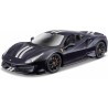 Bburago Ferrari 488 Pista (2018): modello auto in scala 1:24, Ferrari Race & Play serie, porte mobili, blu (18-26026B)