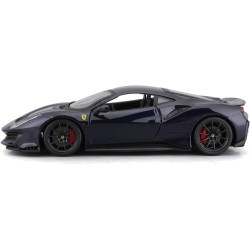 Bburago Ferrari 488 Pista (2018): modello auto in scala 1:24, Ferrari Race & Play serie, porte mobili, blu (18-26026B)