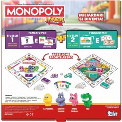 Monopoly Junior, gioco da tavolo (edizione 2026) | 2 giochi in 1 per bambini e bambine più piccoli | dai 4 anni in su | da 2 a 