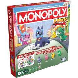 Monopoly Junior, gioco da tavolo (edizione 2026) | 2 giochi in 1 per bambini e bambine più piccoli | dai 4 anni in su | da 2 a 