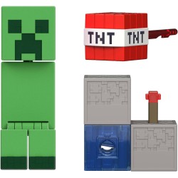 Mattel - Minecraft, Creeper Action Figure con Accessori