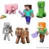 Mattel - Minecraft Redstone Charged Series Pig - Action figure da 8,3 cm