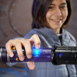 Star Wars Hasbro, Lightsaber Forge Kyber Core Darksaber, Spada Laser Giocattolo Elettronica dei Personaggi della Serie, Design 