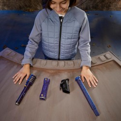 Star Wars Hasbro, Lightsaber Forge Kyber Core Darksaber, Spada Laser Giocattolo Elettronica dei Personaggi della Serie, Design 