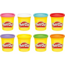 Hasbro Play-Doh 8 colori dell arcobaleno, vasetti di pasta modellabile da 85 g, attività manuale, dai 3 anni in su