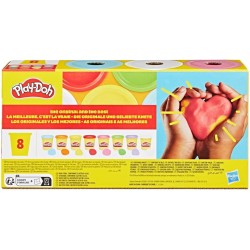 Hasbro Play-Doh 8 colori dell arcobaleno, vasetti di pasta modellabile da 85 g, attività manuale, dai 3 anni in su