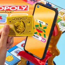Hasbro Gaming, Monopoly App Banking, Gioco da Tavolo, Ideale per Famiglia e Amici, per Bambini e Bambine da 8 Anni in Su, Scans