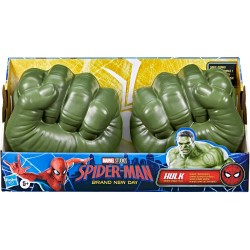 Hasbro Marvel, Spider-Man:Brand New Day, Super pugni gamma di Hulk, giocattoli in gommapiuma per roleplay di supereroi, complem