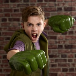 Hasbro Marvel, Spider-Man:Brand New Day, Super pugni gamma di Hulk, giocattoli in gommapiuma per roleplay di supereroi, complem