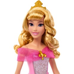 Mattel Disney Princess Bambola Aurora Magico LooK con Abito con Luci