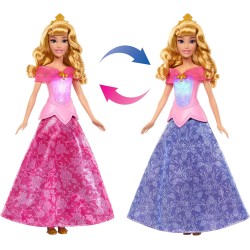 Mattel Disney Princess Bambola Aurora Magico LooK con Abito con Luci
