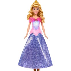 Mattel Disney Princess Bambola Aurora Magico LooK con Abito con Luci