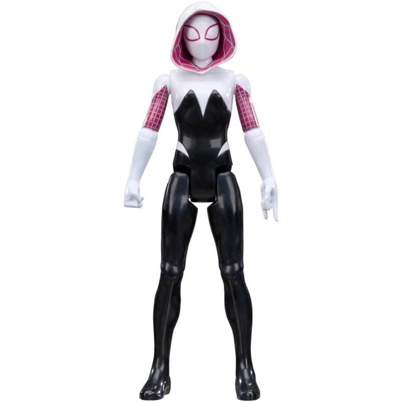 MaHasbro - Marvel Spider-Man Titan Series, Action figure Deluxe Ghost-Spider da 30 cm, giocattolo di supereroi per bambini dai 