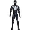 Hasbro - SPIDER-MAN Marvel Titan Series, Action figure Deluxe in costume nero da 30 cm, giocattolo di supereroi per bambini dai