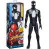 Hasbro - SPIDER-MAN Marvel Titan Series, Action figure Deluxe in costume nero da 30 cm, giocattolo di supereroi per bambini dai