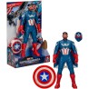 Hasbro - Marvel Avengers Captain America: coraggioso New World Flight Mode action figure con accessori, giocattoli super eroi d