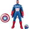 Hasbro - Marvel Avengers Captain America: coraggioso New World Flight Mode action figure con accessori, giocattoli super eroi d