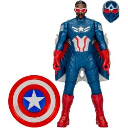 Hasbro - Marvel Avengers Captain America: coraggioso New World Flight Mode action figure con accessori, giocattoli super eroi d