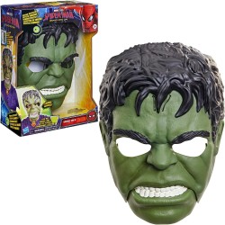 Hasbro - Marvel Studios Spider-Man: Brand New Day, Maschera elettronica parlante di Hulk Selvaggio, giocattolo per roleplay, co