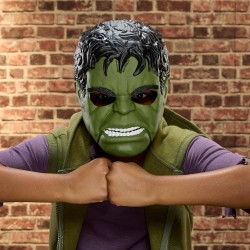 Hasbro - Marvel Studios Spider-Man: Brand New Day, Maschera elettronica parlante di Hulk Selvaggio, giocattolo per roleplay, co