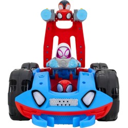 Marvel Spidey and His Amazing Friends Team Spidey Flip and Reveal Cruiser - Veicolo double-face da 27,9 cm con luci, suoni e la