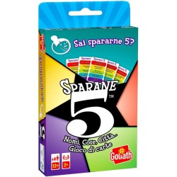 GOLIATH Carte Sparane 5, Name 5 Cards, Gioco di Carte e Domande per la Famiglia, dai dodici anni in su, Multicolore, 926769.012