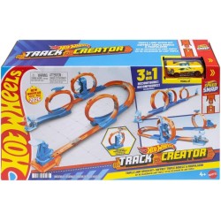 Hot Wheels Track Creator Confezione Triplo Loop con macchinina 1:64