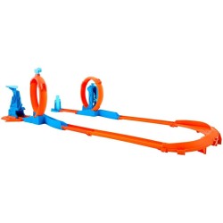 Hot Wheels Track Creator Confezione Triplo Loop con macchinina 1:64