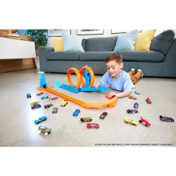 Hot Wheels Track Creator Confezione Triplo Loop con macchinina 1:64