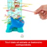 Mattel Games ​Salve le Scimmie Jurassic World La Rinascita, gioco per bambini e famiglia con torre oceanica e spinosauri ispira