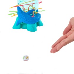 Mattel Games ​Salve le Scimmie Jurassic World La Rinascita, gioco per bambini e famiglia con torre oceanica e spinosauri ispira