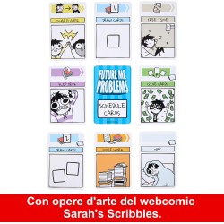 Future Me Problems - gioco di carte di Sarah s Scribbles, con 2 mazzi di carte, da 2 a 4 giocatori, perfetto per le serate di g
