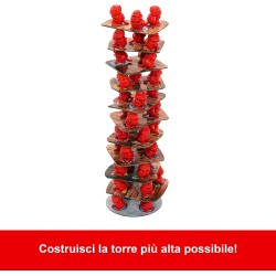Mattel Games - Castori Costruttori, costruisci la torre traballante e scopri chi la farà cadere, per serate in famiglia e tra a