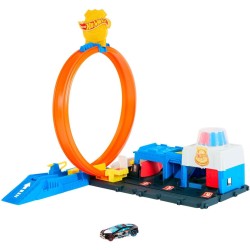 Hot Wheels City Super Stazione di Polizia Playset e macchinina JBM71