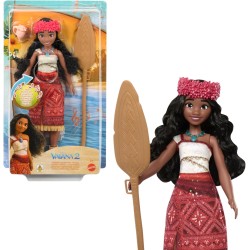 Mattel Disney Oceania 2 - Vaiana Avventure Musicali, bambola cantante con outfit e accessori. Canta We are Back in 4 lingue: In