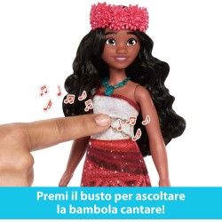 Mattel Disney Oceania 2 - Vaiana Avventure Musicali, bambola cantante con outfit e accessori. Canta We are Back in 4 lingue: In