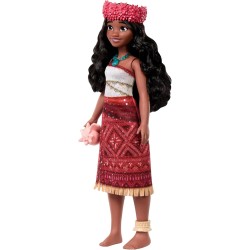 Mattel Disney Oceania 2 - Vaiana Avventure Musicali, bambola cantante con outfit e accessori. Canta We are Back in 4 lingue: In