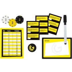 Clementoni x Geopop - All-in Brain, Gioco da Tavolo di Bluff e Scienza 12+ Anni, Poker di Curiosità Scientifiche con Chip e Pla