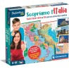 Clementoni - 16594 - Sapientino più - Scopriamo L Italia Smart - Puzzle Cartina Fisica E Politica Italia, Gioco Educativo E di 