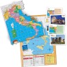 Clementoni - 16594 - Sapientino più - Scopriamo L Italia Smart - Puzzle Cartina Fisica E Politica Italia, Gioco Educativo E di 