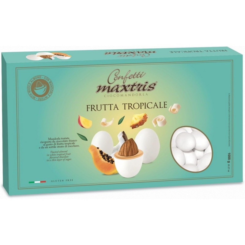 Maxtris Confetti  Scatola Da 1 Kg Gusto Tropicale, Frutta
