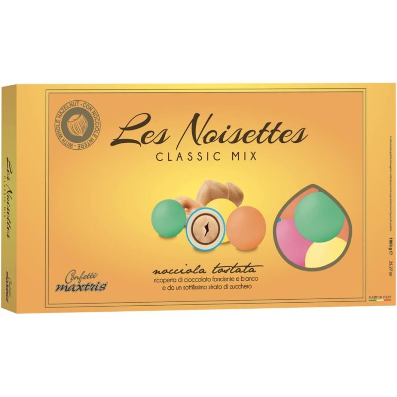 Maxtris Confetti  Les Noisettes Colorati, scatola da 1 Kg