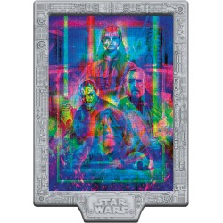 Clementoni - 35161 Star Wars Metamorphic Art Collection - Episode I II III Trilogia Prequel, Quadro Interattivo 520 Pezzi con C